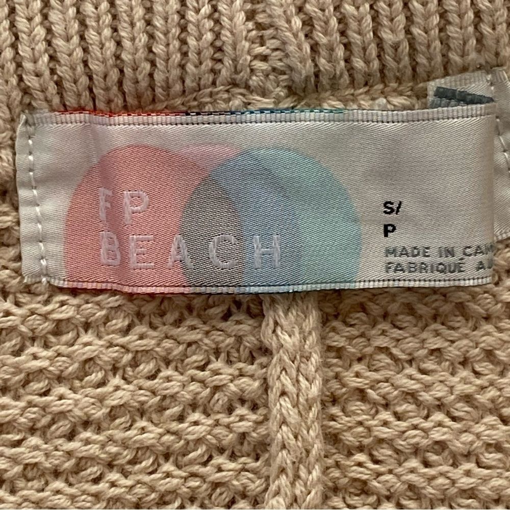 Free People Beach Oatmeal Hailey Sweater/ Pants Waffle Knit Set Size Small - Picture 12 of 16